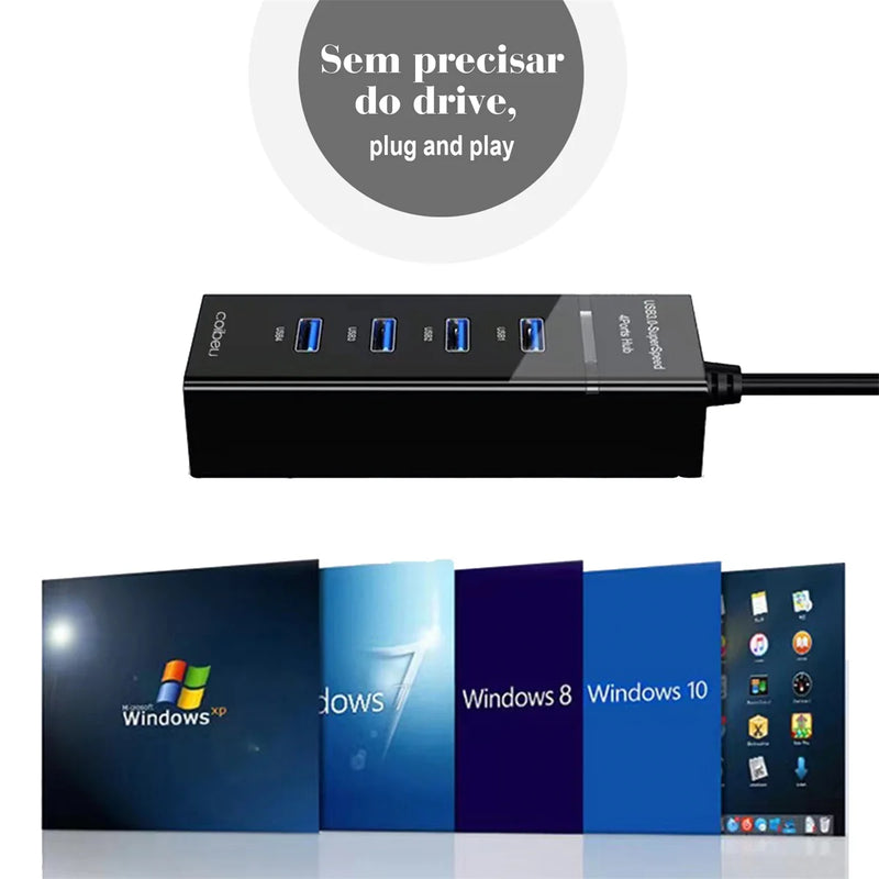 Hub USB 4 Portas – Modelo 4HUB