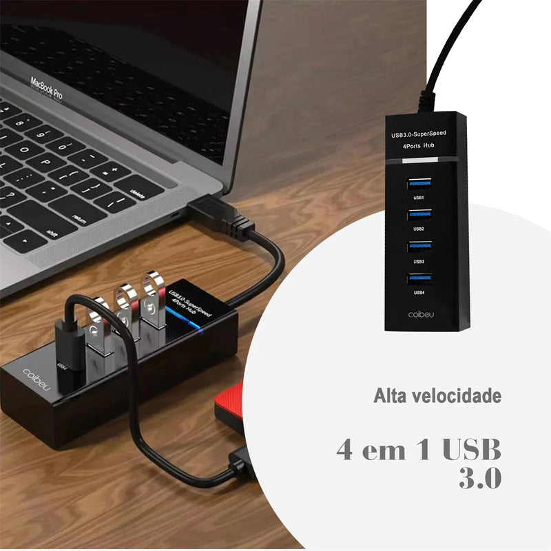 Hub USB 4 Portas – Modelo 4HUB